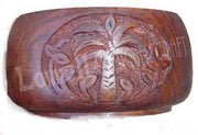 CARVED WOODEN  JEWELERY BOX