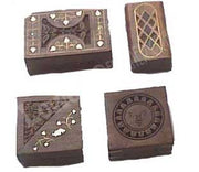 WOODEN   BRASS WORK BOX