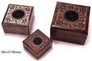 WOODEN SQUARE   BOX