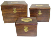 Square Piggy Money Box Bank Wood