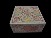 HAND PAINTED WOODEN BOX ( 5