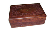 WOODEN BOX CARVING & BRASS INLAY DESIGN   (7