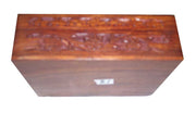 WOODEN BOX CARVING & BRASS INLAY DESIGN   (7