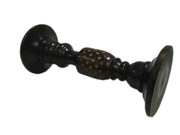 sheesham wood candle stand with cutter design
