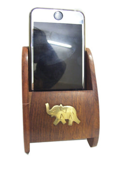 Wooden Mobile Stand/Visiting Card Holder