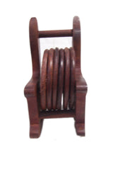 wooden coaster set chair stand