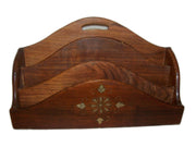 Wooden Letter Rack Holder/Office Stationary Pen stand Desk Stand Wood