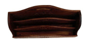 Quality Carved Mango solid Wood With-Inlaid letter/paper rack