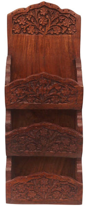 Handcrafted Wall Mount Handmade Rack in Wood Home/Office Accessories Organizer