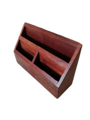 Handmade Wooden Letter Rack Or Study Desk Organizer