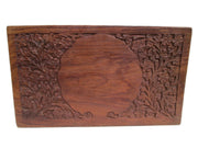 Beatiful Carved Floral Wooden Wood Letter Rack