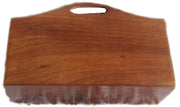 BRASS INLAY WOODEN DESK LETTER RACK