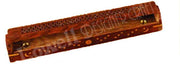 WOODEN FLOWER INCENSE HOLDER BOX