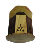 Temple Wooden Charcoal incense Cone Burner Box