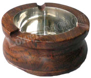 ROUND SHAPE WOODEN ASHTRAY HOUSE CAR CIGRATTE GIFT