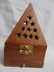 Wooden Loban Burner Pyramid Shape