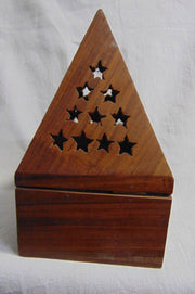 Wooden Loban Burner Pyramid Shape