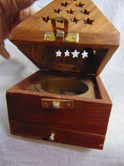 Wooden Loban Burner Pyramid Shape