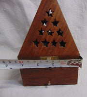 Wooden Loban Burner Pyramid Shape
