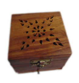 Wooden Box square shape Loban incense Burner