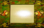 PAINTED WOODEN PHOTO FRAME