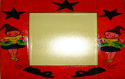 PAINTED WOODEN PHOTO FRAME