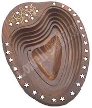 MANGO & APPLE SHAPE  WOODEN TRAY /BOWL