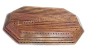 wooden cutter brass serving tray with brass inlay