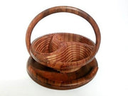 HANDMADE WOOD FRUITS & NUTS TRAY – 4/5 COMPARTMENTS