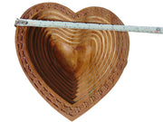 Handmade Heart Shape Foldable Wooden Collapsible Fruit Basket