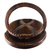 FOLDING BASKET WITH HANDLE & SEVERAL COMPARTMENTS