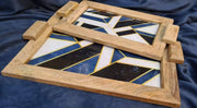 Wooden Tray  with integral handle