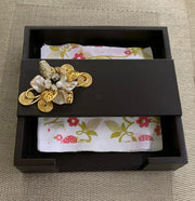 Square Full Rosewood Wooden Tissue Paper stand
