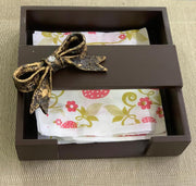 Square Full Rosewood Wooden Tissue Paper stand