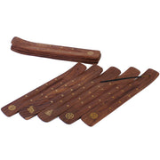Wood Carved Incense Sled