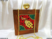Wooden Box Clutch Bag