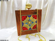 Wooden Box Clutch Bag