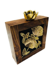 Wooden Box Clutch Bag