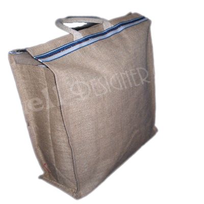 Jute Bag With Pocket Manufacturer - Yellow - handcraftCustom.com